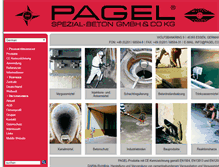 Tablet Screenshot of pagel.com